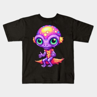 Good Job Purple Alien Kids T-Shirt